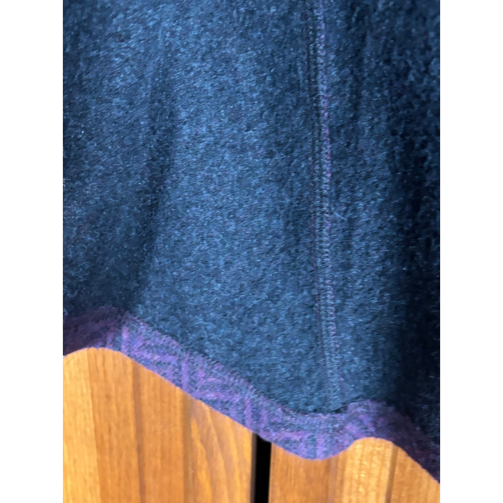 PrAna Mattea Pullover Sweater Knit Wool Blend Chevron Funnel Neck Red Plum W S - Picture 8 of 10